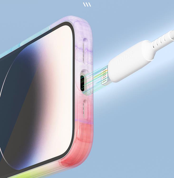 Boom of Sweden BOOM Mobilskal till iPhone 14 Pro Magsafe Vattenfärg - Blå