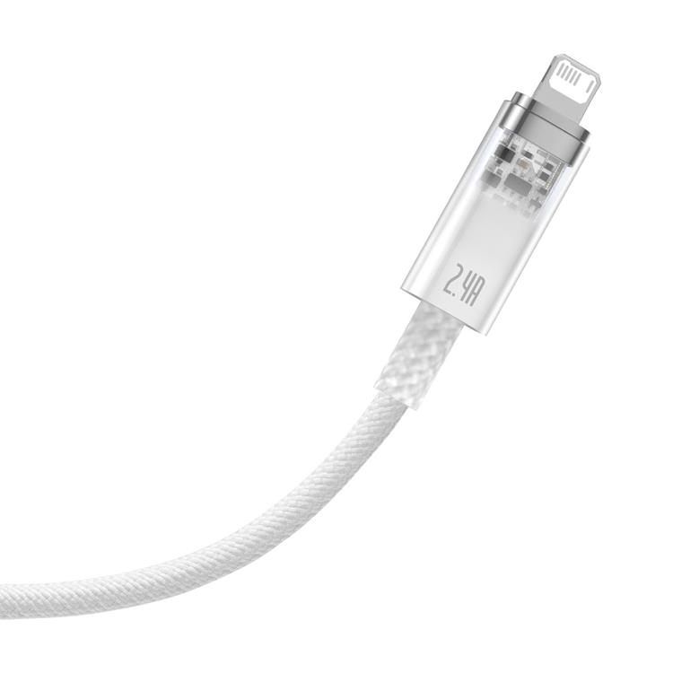 BASEUS Baseus USB-A till Lightning kabel Explorer 2.4A 2m - Vit