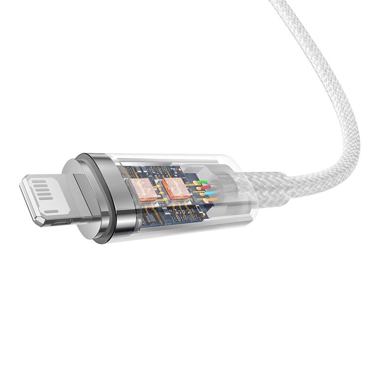 BASEUS Baseus USB-A till Lightning kabel Explorer 2.4A 2m - Vit