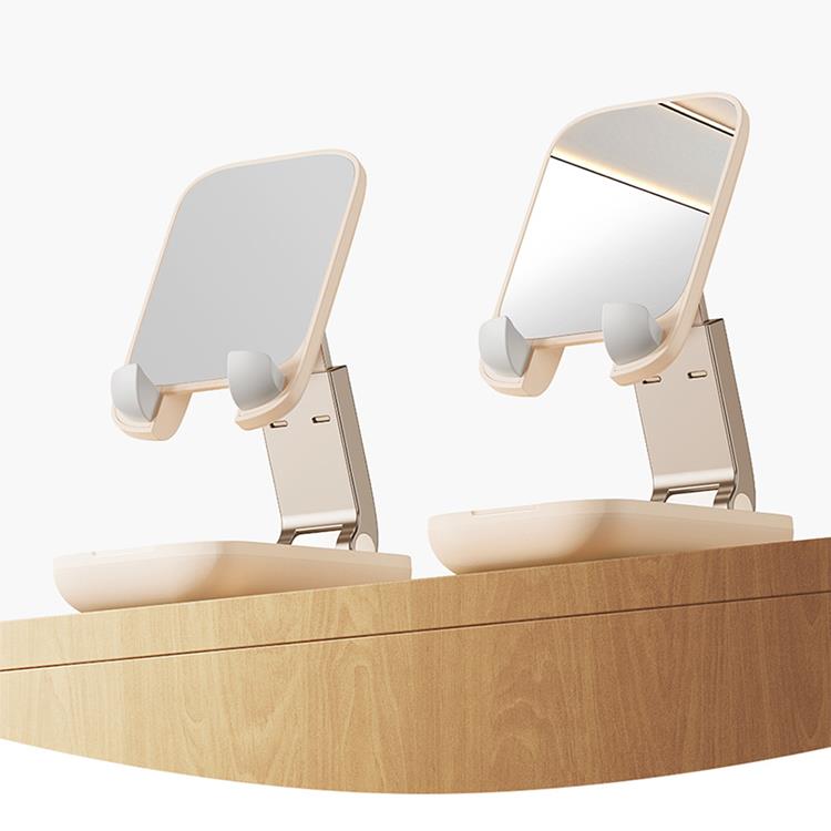 BASEUS Baseus Mobilhållare Seashell Series med Mirror - Beige