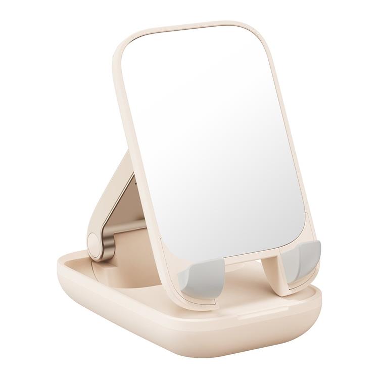 BASEUS Baseus Mobilhållare Seashell Series med Mirror - Beige
