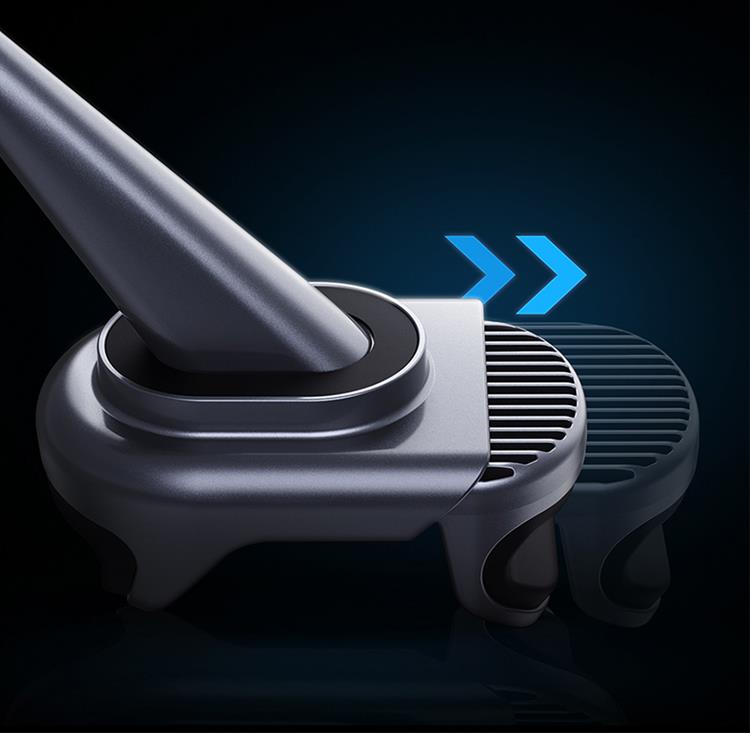 BASEUS Baseus Electric Bilhållare med Solpanel - Svart