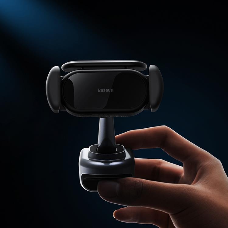 BASEUS Baseus Electric Bilhållare med Solpanel - Svart