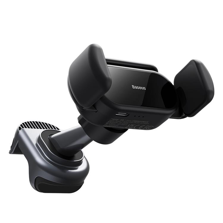 BASEUS Baseus Electric Bilhållare med Solpanel - Svart