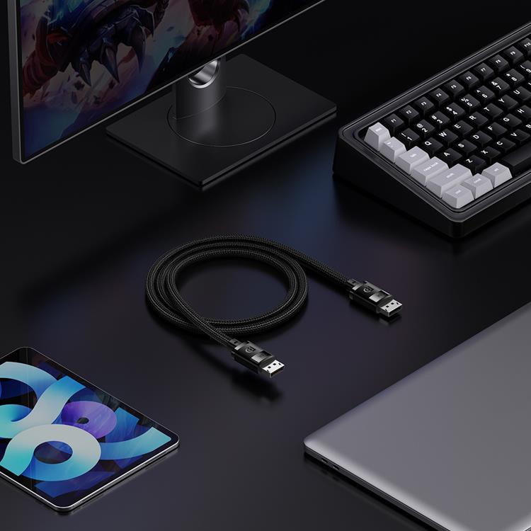 BASEUS Baseus DisplayPort 8K 60Hz Kabel 1.5m High Definition Series - Svart