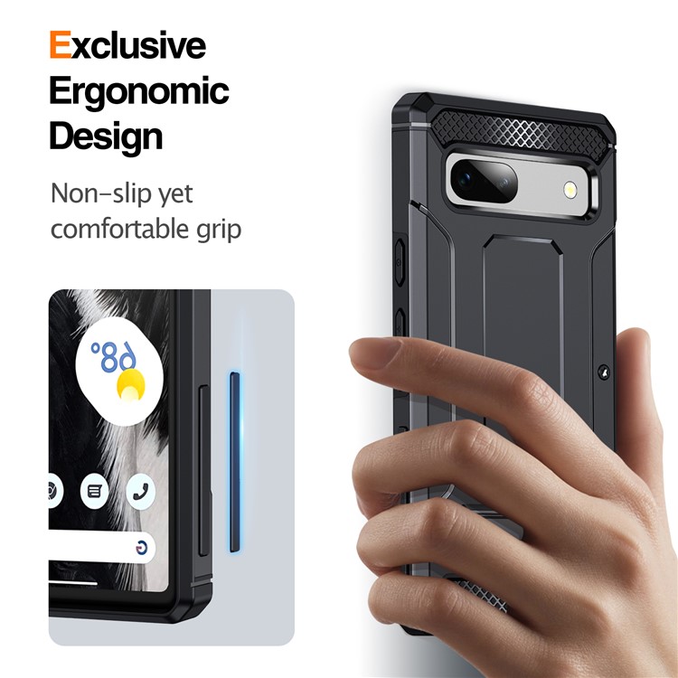 OEM Mobilskal till Google Pixel 7 Kickstand Shockproof - Svart