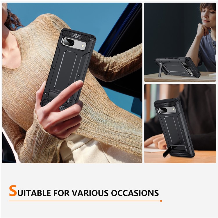 OEM Mobilskal till Google Pixel 7 Kickstand Shockproof - Svart