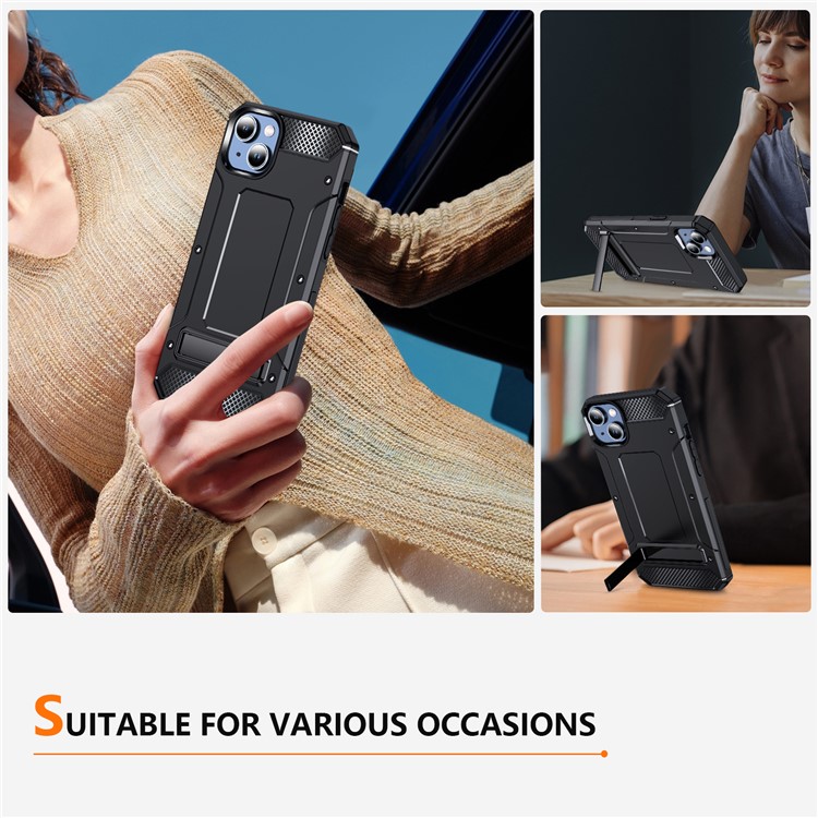 OEM Mobilskal till iPhone 14 Plus Kickstand Shockproof - Svart