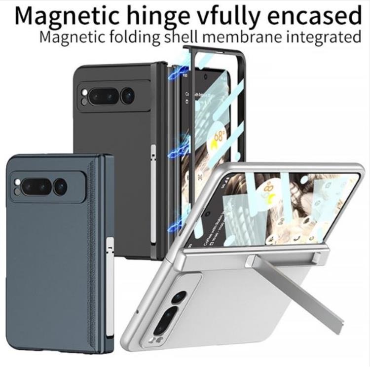 GKK GKK Mobilskal till Google Pixel Fold Kickstand Hård PC - Silver