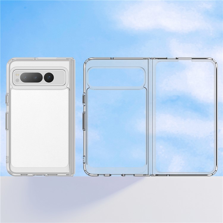 OEM Mobilskal till Google Pixel Fold Anti-Scratch TPU + Acrylic - Transparent