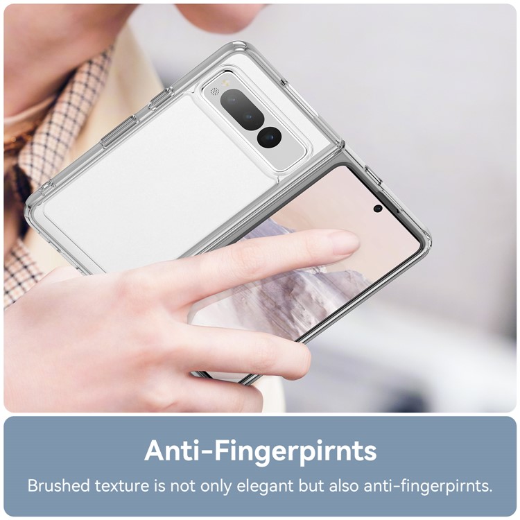 OEM Mobilskal till Google Pixel Fold Anti-Scratch TPU + Acrylic - Transparent