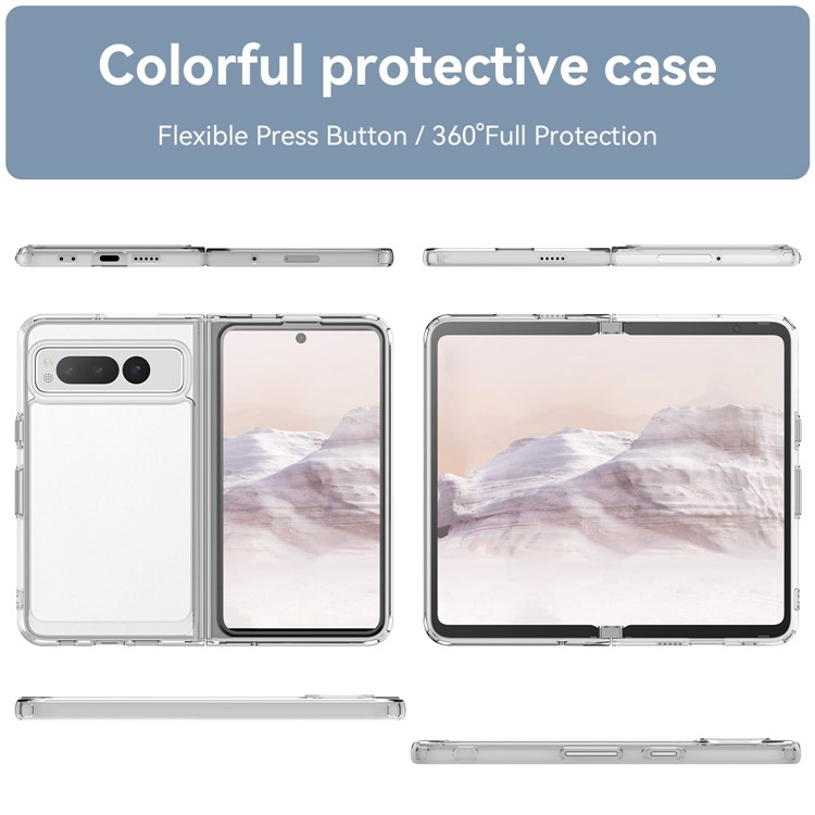 OEM Mobilskal till Google Pixel Fold Anti-Scratch TPU + Acrylic - Transparent