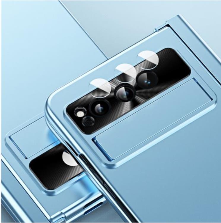 OEM Mobilskal till Google Pixel Fold Electroplating Kickstand - Silver