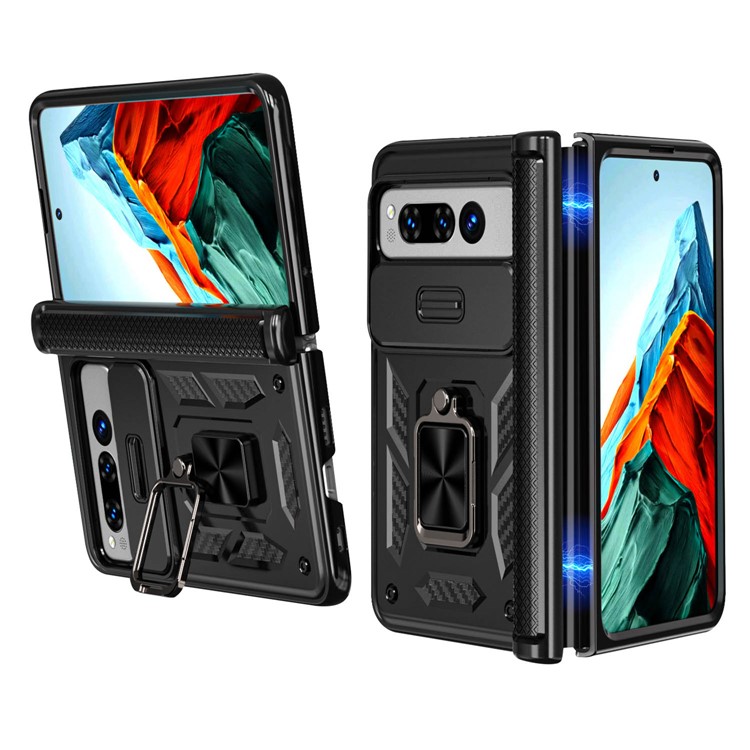 OEM Mobilskal till Google Pixel Fold Kickstand Magnetic - Svart