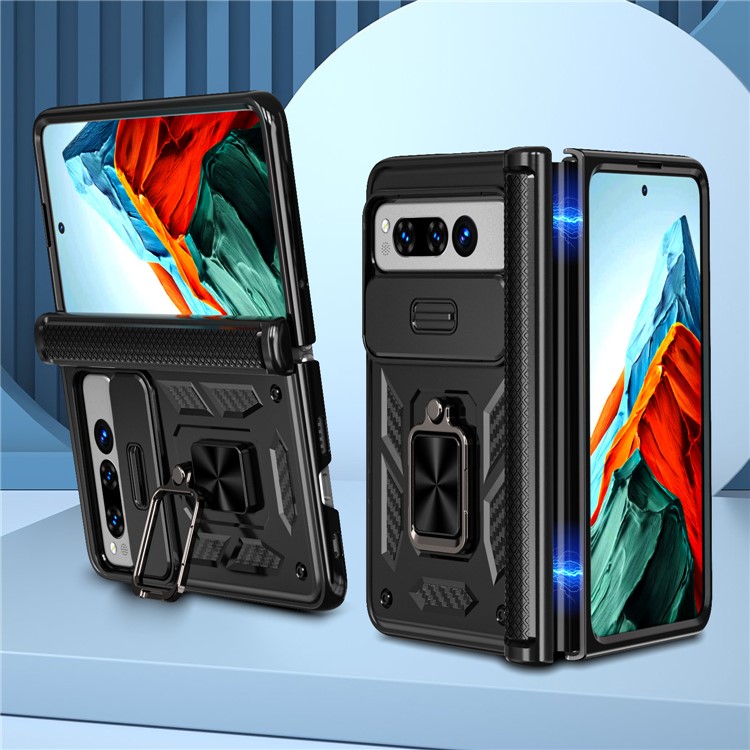 OEM Mobilskal till Google Pixel Fold Kickstand Magnetic - Svart