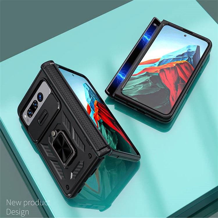 OEM Mobilskal till Google Pixel Fold Kickstand Magnetic - Svart