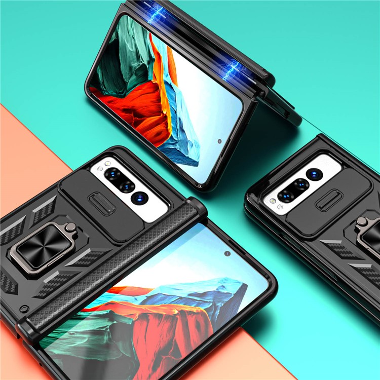 OEM Mobilskal till Google Pixel Fold Kickstand Magnetic - Svart