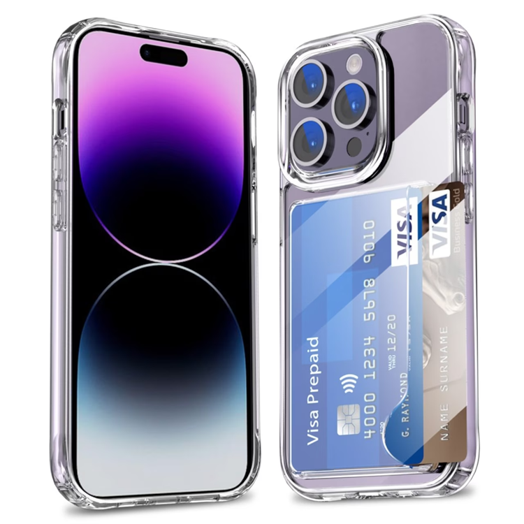 OEM Mobilskal till iPhone 14 Pro Max Korthållare Hybrid Acrylic - Clear