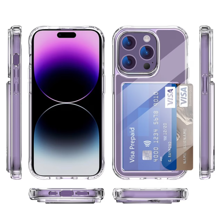 OEM Mobilskal till iPhone 14 Pro Max Korthållare Hybrid Acrylic - Clear
