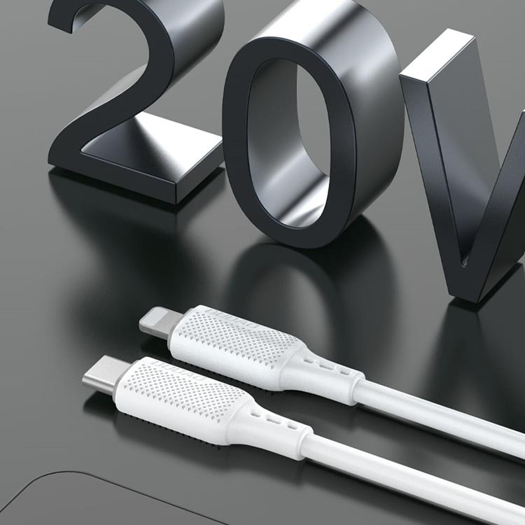 Dudao Dudao USB-C till Lightning kabel 1M 20W PD L6S - Vit