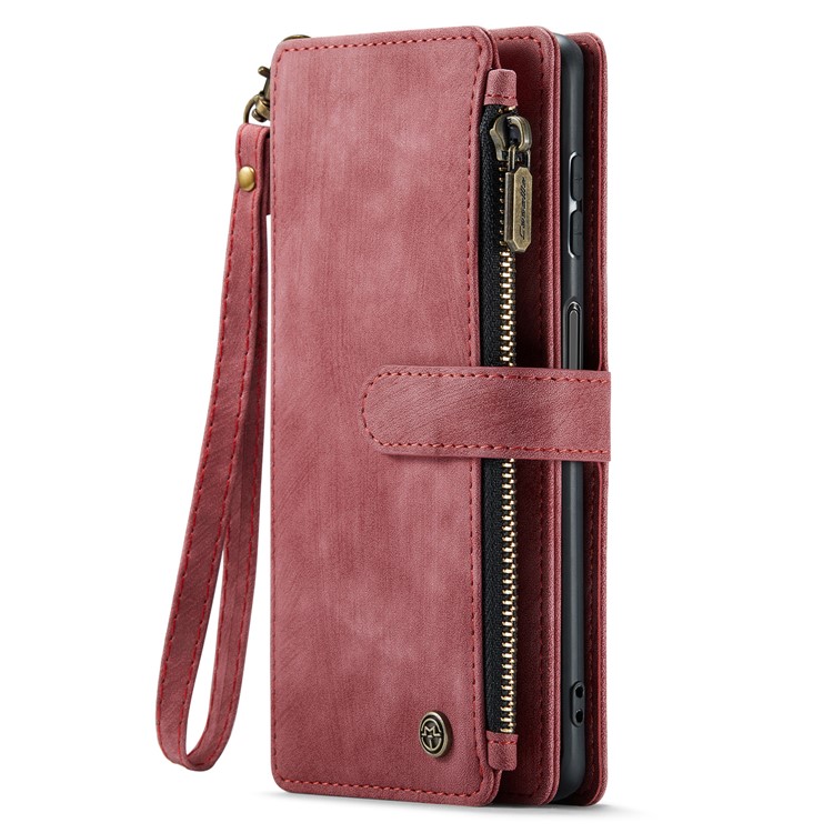 Caseme CASEME Galaxy A24 4G Plånboksfodral C30 Zipper - Röd