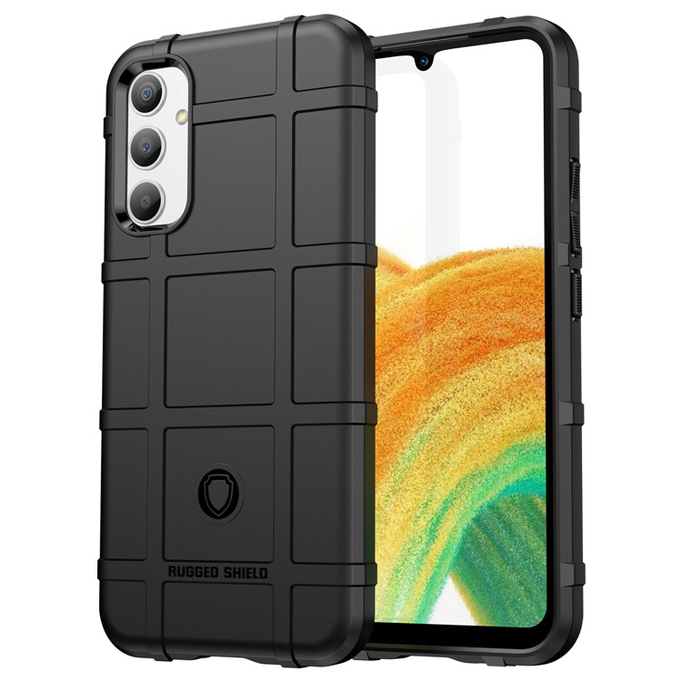 OEM Mobilskal till Galaxy A23 5G/4G Rugged Square Grid - Svart