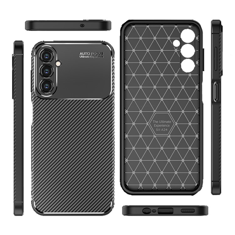 OEM Mobilskal till Galaxy A24 4G Carbon Fiber - Svart