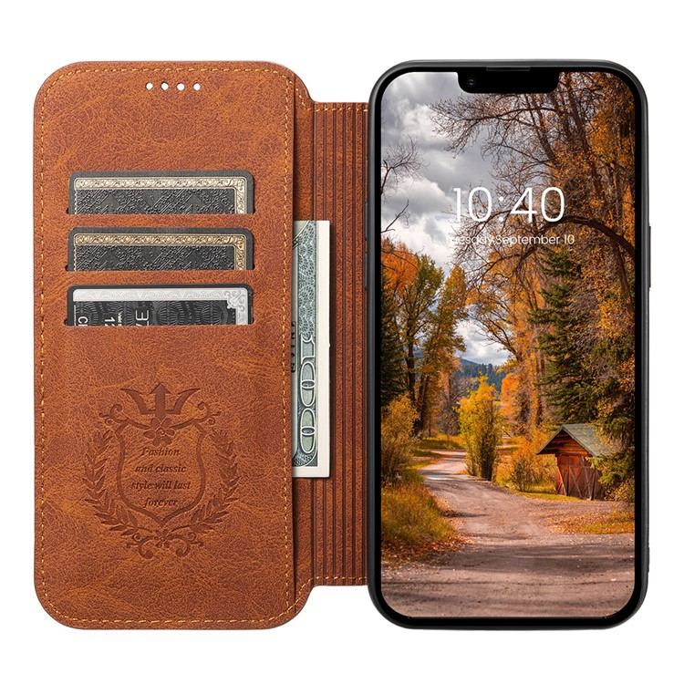 SUTENI SUTENI iPhone 14 Plus Plånboksfodral Magsafe - Khaki