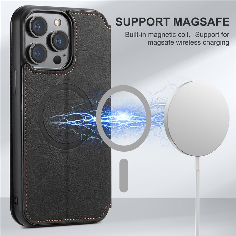 SUTENI SUTENI iPhone 14 Pro Max Plånboksfodral Magsafe - Svart