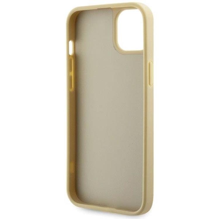 Guess Guess Mobilskal till iPhone 14 Rhinestone Triangle - Guld