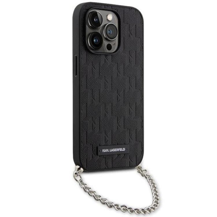 KARL LAGERFELD KARL LAGERFELD iPhone 14 Pro Max Mobilskal Monogram Chain
