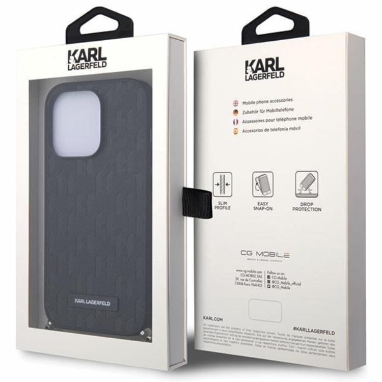 KARL LAGERFELD KARL LAGERFELD iPhone 14 Pro Max Mobilskal Monogram Chain