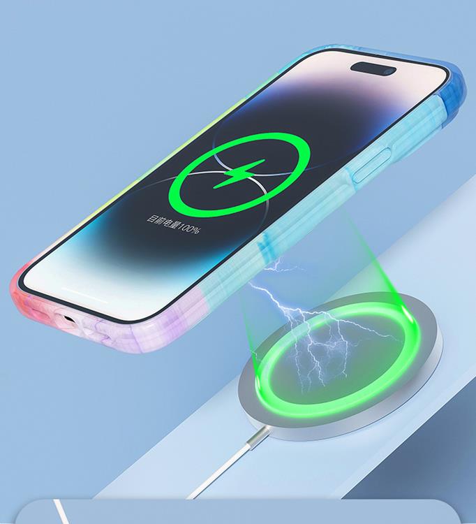 Boom of Sweden BOOM Mobilskal till iPhone 14 Pro Max Magsafe Vattenfärg - Lila