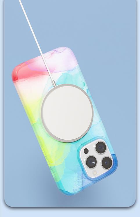 Boom of Sweden BOOM Mobilskal till iPhone 14 Pro Max Magsafe Vattenfärg - Lila