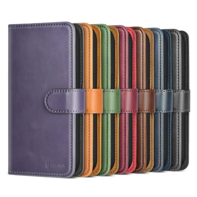 PULOKA Puloka iPhone 14 Pro Max Plånboksfodral Magsafe 2in1 - Lila