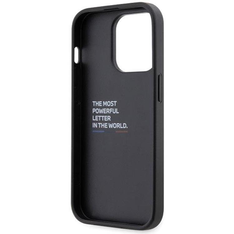 BMW BMW Mobilskal till iPhone 14 Pro Grip Hot Stamp - Svart
