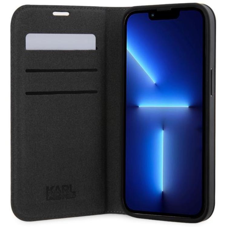KARL LAGERFELD Karl Lagerfeld iPhone 14 Plånboksfodral Saffiano Monogram