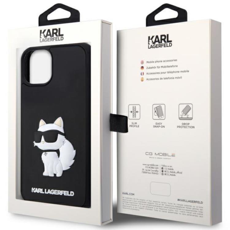 KARL LAGERFELD Karl Lagerfeld Mobilskal till iPhone 14 Plus Rubber Choupette 3D