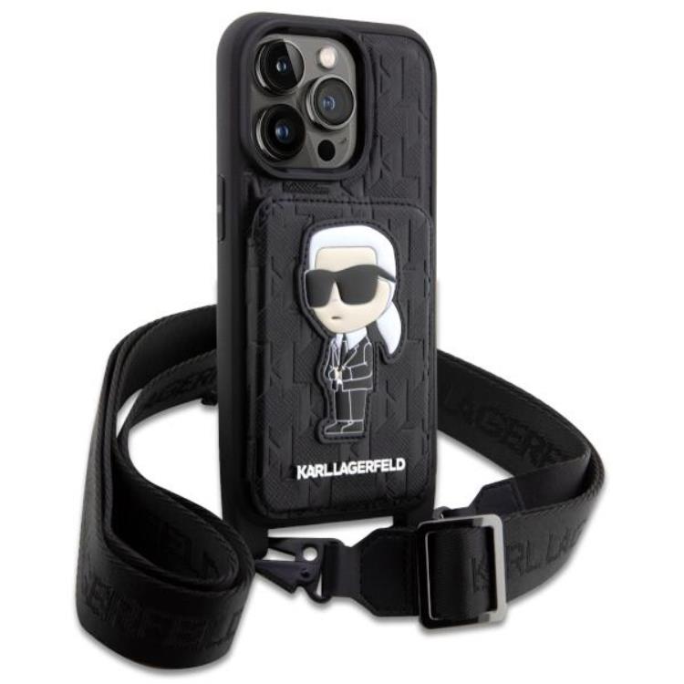 KARL LAGERFELD Karl Lagerfeld iPhone 14 Pro Halsbandsskal Crossbody Ikonik
