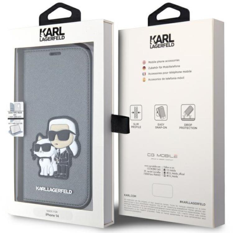 KARL LAGERFELD Karl Lagerfeld iPhone 14 Plånboksfodral Saffiano Karl