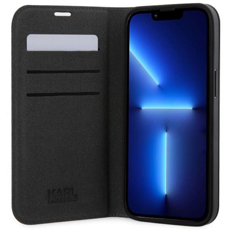 KARL LAGERFELD Karl Lagerfeld iPhone 14 Pro Plånboksfodral Saffiano Karl