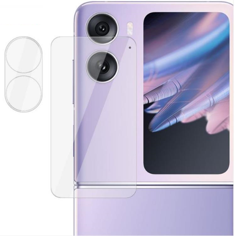 Imak IMAK Oppo Find N2 Flip 5G Kameralinsskydd i Härdat glas - Clear