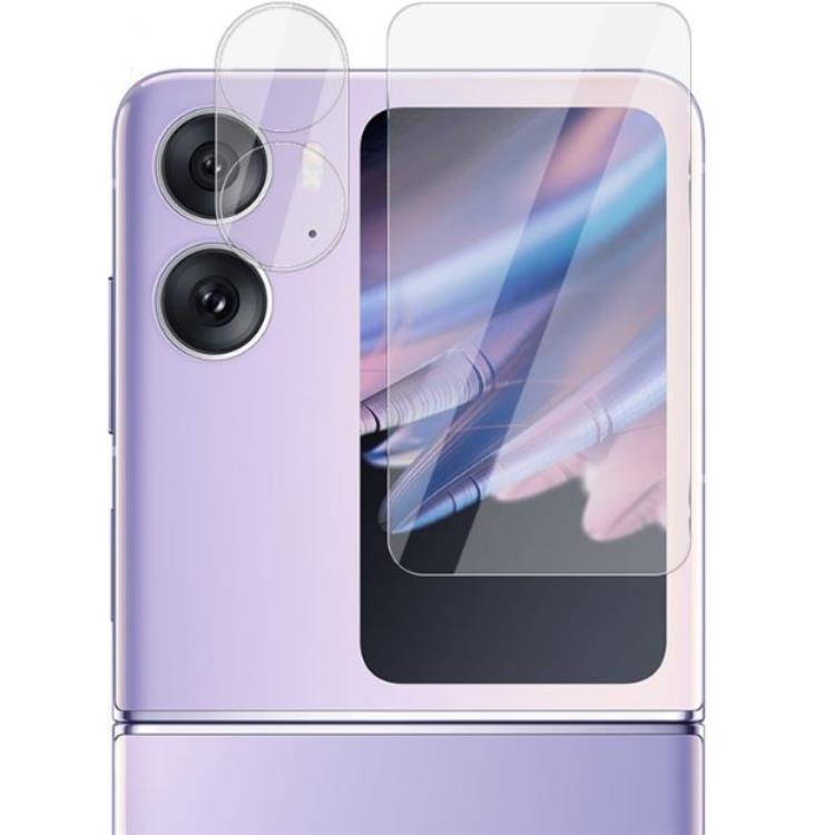 Imak IMAK Oppo Find N2 Flip 5G Kameralinsskydd i Härdat glas - Clear