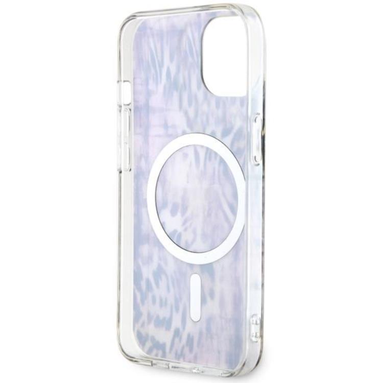 Guess Guess Mobilskal till iPhone 14 MagSafe Leopard - Rosa