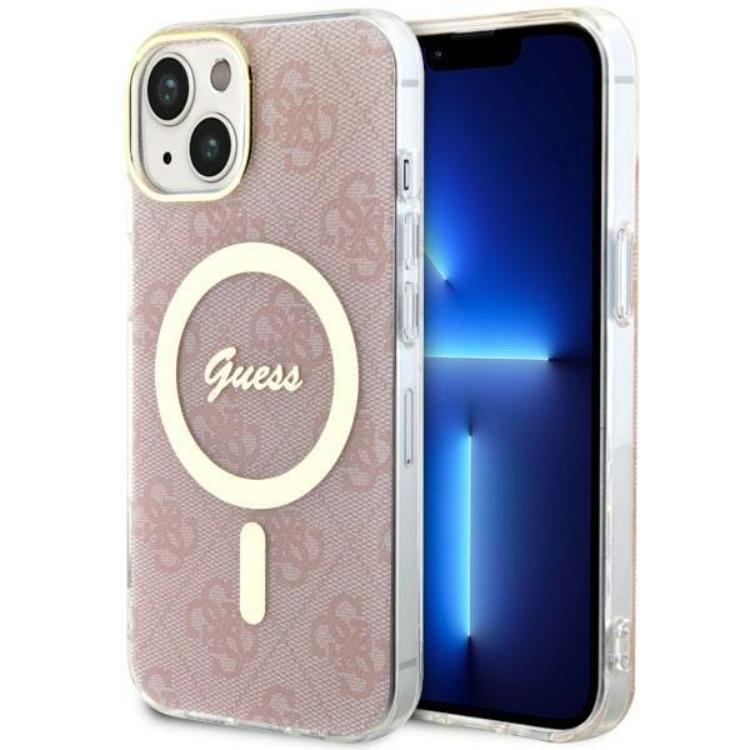 Guess Guess Mobilskal till iPhone 14 Plus MagSafe - Rosa