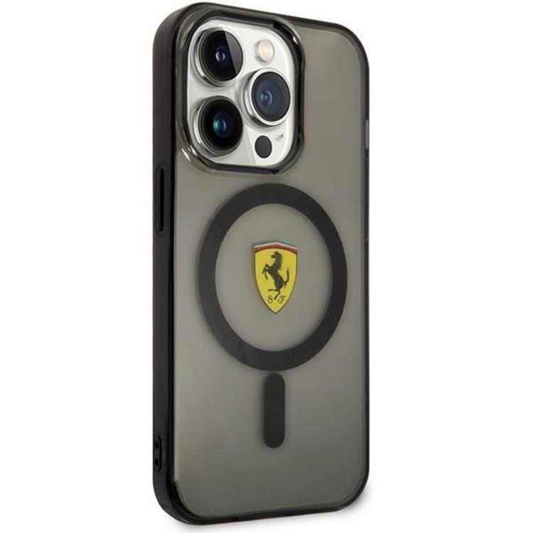 Ferrari Ferrari Mobilskal till iPhone 14 Pro Max Magsafe Translucent - Svart