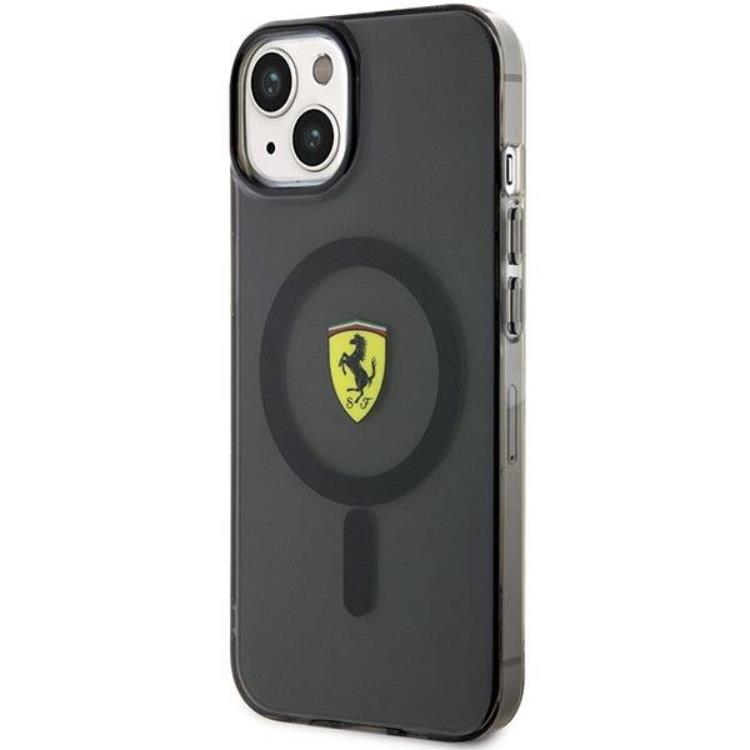 Ferrari Ferrari Mobilskal till iPhone 14 Magsafe Translucent - Svart