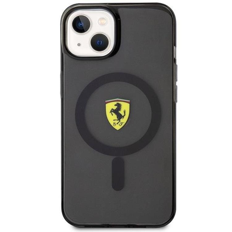 Ferrari Ferrari Mobilskal till iPhone 14 Magsafe Translucent - Svart