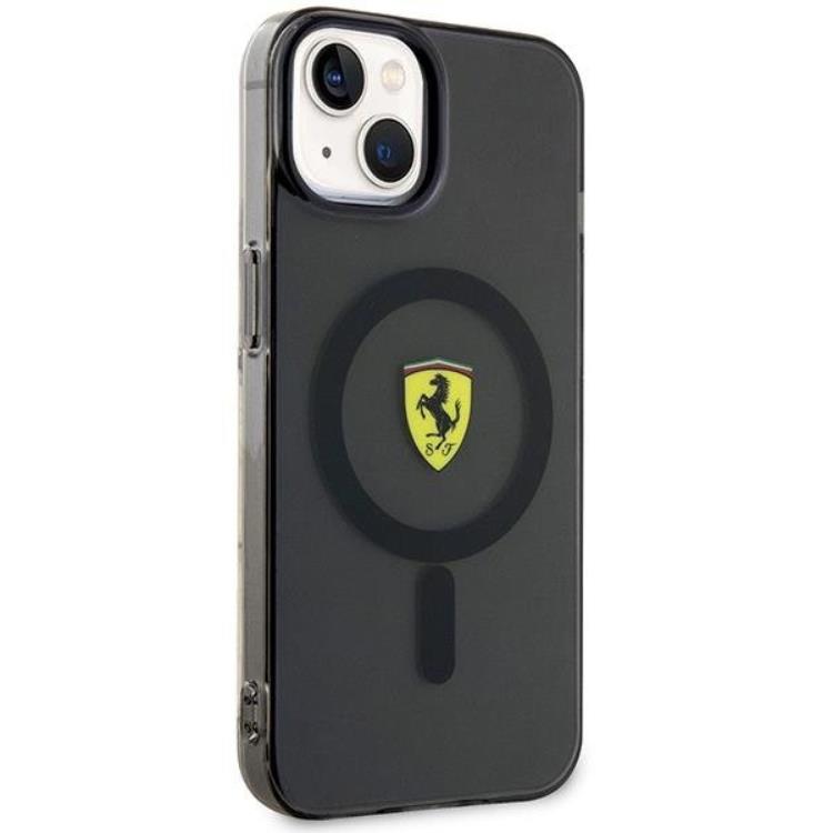 Ferrari Ferrari Mobilskal till iPhone 14 Magsafe Translucent - Svart