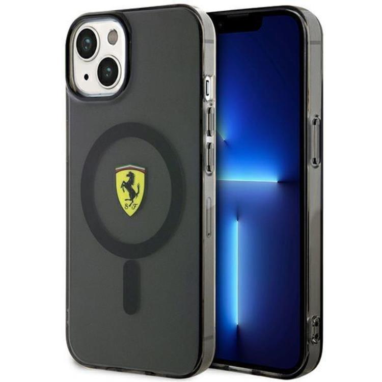 Ferrari Ferrari Mobilskal till iPhone 14 Plus Magsafe Translucent - Svart
